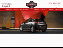 Tablet Screenshot of cleggautoprovo.com